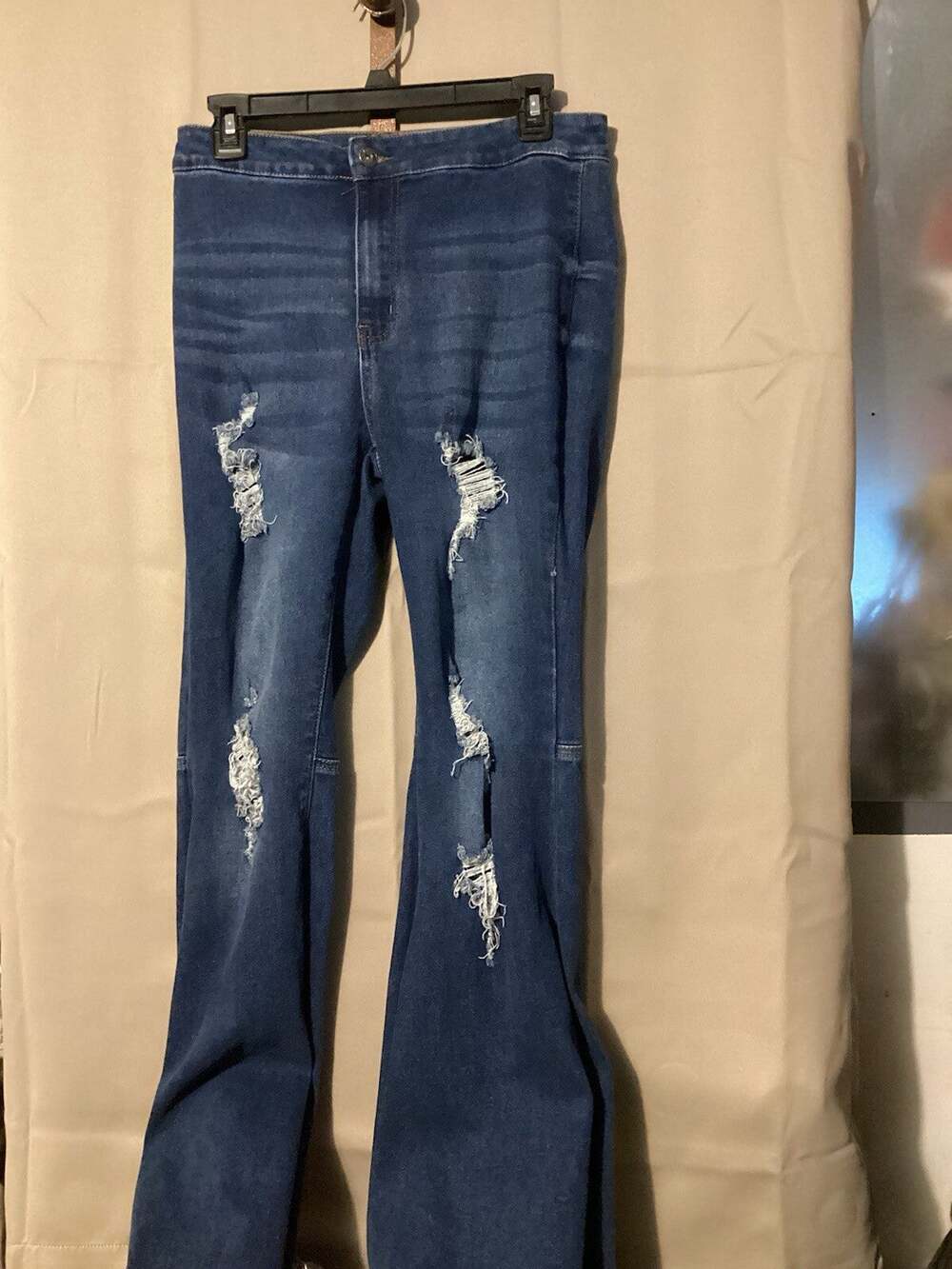 L&B Women’s Jeans Size 10 High Rise Flare Bell Bottoms Distressed